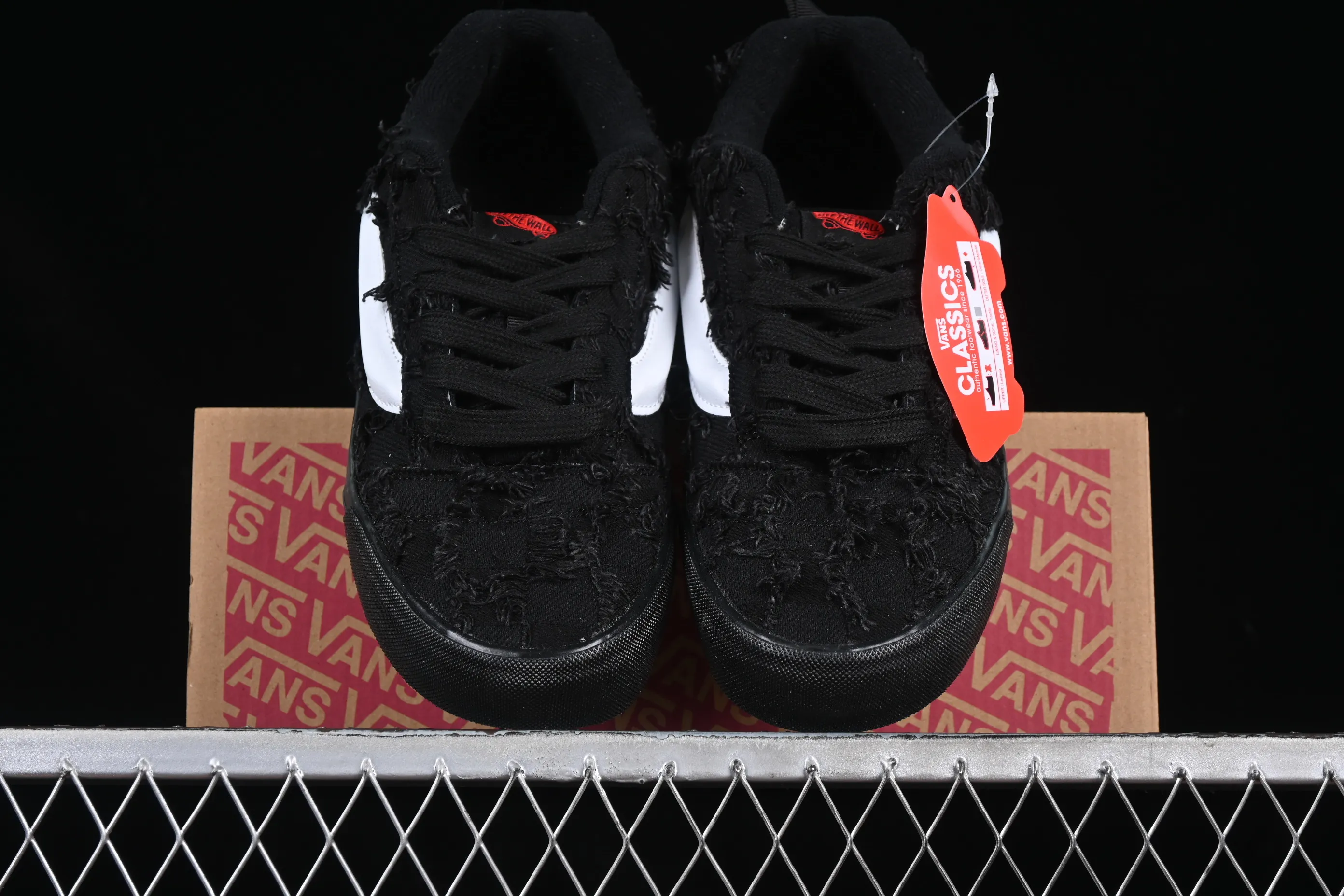 All categories Vans Vans series Vans Low Vans low-top Vans Knu Skool Vans denim rag low-top retro casual fat bread shoes VN0009QCBMA